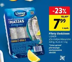 Intermarche Filety śledziowe a'la matjas klasyczne LISNER oferta