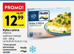 Intermarche Ryba z pieca FROSTA, różne rodzaje oferta