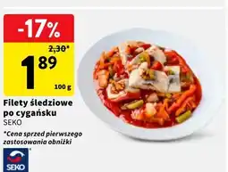 Intermarche Filety śledziowe po cygańsku SEKO oferta