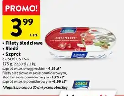 Intermarche Filety śledziowe / Śledź / Szprot ŁOSOS USTKA oferta