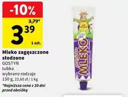 Intermarche Mleko zagęszczone słodzone Gostyń (tubka) oferta