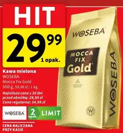 Intermarche Kawa mielona WOSEBA Mocca Fix Gold oferta
