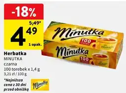 Intermarche Herbatka MINUTKA czarna oferta