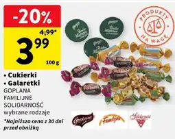 Intermarche Cukierki / Galaretki Goplana Familijne Solidarność oferta