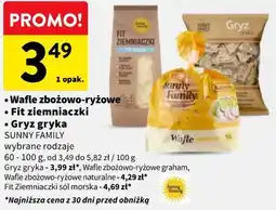 Intermarche Wafle zbożowo-ryżowe / Fit ziemniaczki / Gryz gryka SUNNY FAMILY oferta