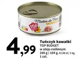 Intermarche Tuńczyk kawałki TOP BUDGET w oleju roślinnym oferta