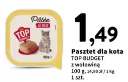 Intermarche Pasztet dla kota TOP BUDGET z wołowiną oferta