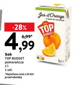 Intermarche Sok TOP BUDGET pomarańcza oferta
