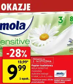 Intermarche Papier toaletowy Mola Sensitive oferta