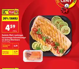 Biedronka Świeży filet z pstrąga tęczowego łososiowego ze skórą Marinero oferta