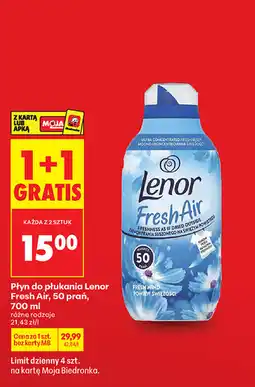 Biedronka Płyn do płukania Lenor Fresh Air, 50 prań oferta