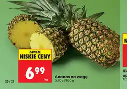 Biedronka Ananas na wagę oferta