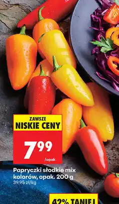 Biedronka Papryczki słodkie mix kolorów, opak oferta