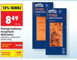 Biedronka Pstrąg wędzony na gorąco Marinero: łagodny, z pieprzem oferta