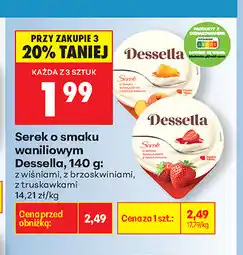 Biedronka Serek o smaku waniliowym Dessella oferta