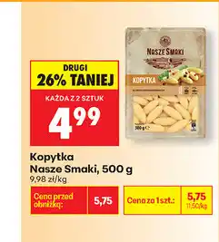 Biedronka Kopytka Nasze Smaki oferta