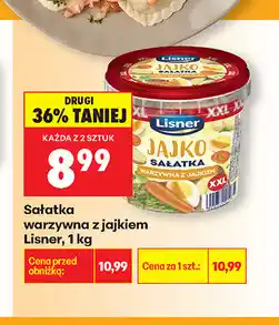 Biedronka Sałatka warzywna z jajkiem Lisner oferta