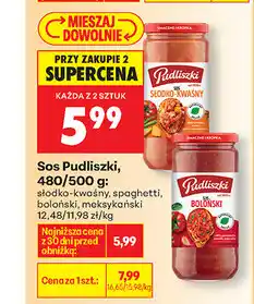Biedronka Sos Pudliszki, 480/500 g oferta