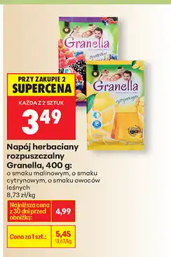 Biedronka Napój herbaciany rozpuszczalny Granella oferta