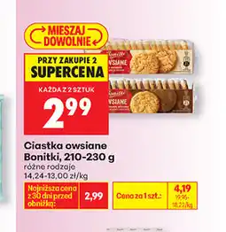 Biedronka Ciastka owsiane Bonitki oferta