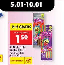 Biedronka Żelki Zozole Hello oferta