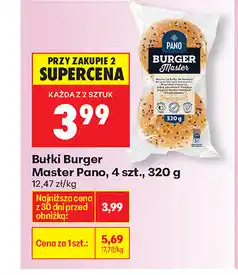 Biedronka Bułki Burger Master Pano, 4 szt oferta