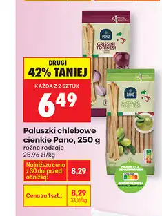 Biedronka Paluszki chlebowe cienkie Pano oferta