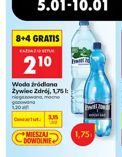 Biedronka Woda źródlana Żywiec Zdrój oferta
