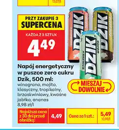 Biedronka Dziki - Napój energetyczny w puszce oferta