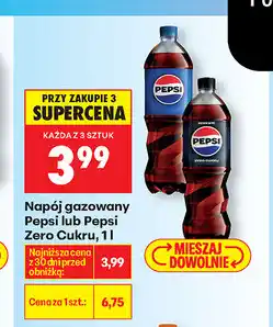 Biedronka Pepsi lub Pepsi Zero Cukru - Napój gazowany oferta