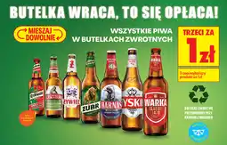 Biedronka Piwa w butelkach zwrotnych (Królewskie, Kasztelan, Żywiec, Żubr, Harnaś, Tyskie, Warka Classic) oferta
