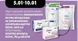 Biedronka Dove płyn myjący w opakowaniu uzupełniającym 500 ml + kostka Dove 90 g gratis oferta