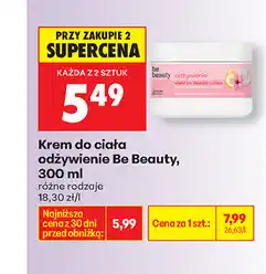 Biedronka Krem do ciała odżywienie Be Beauty oferta