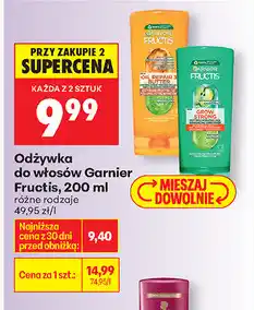 Biedronka Odżywka do włosów Garnier Fructis oferta