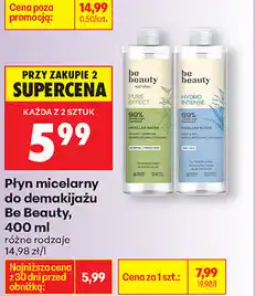 Biedronka Płyn micelarny do demakijażu Be Beauty oferta