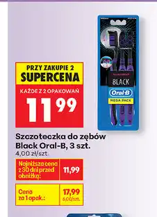 Biedronka Szczoteczka do zębów Black Oral-B, 3 szt oferta