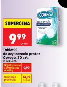 Biedronka Tabletki do czyszczenia protez Corega, 30 szt oferta