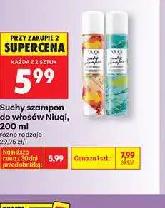 Biedronka Suchy szampon do włosów Niuqi oferta