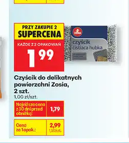 Biedronka Czyścik do delikatnych powierzchni Zosia, 2 szt oferta