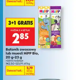 Biedronka Batonik owocowy lub musli HIPP Bio, 20g-23g oferta