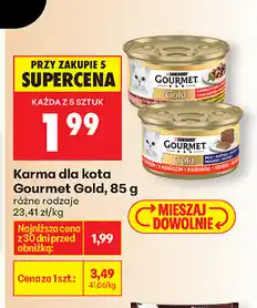 Biedronka Karma dla kota Gourmet Gold oferta