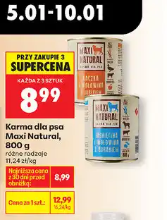 Biedronka Karma dla psa Maxi Natural oferta
