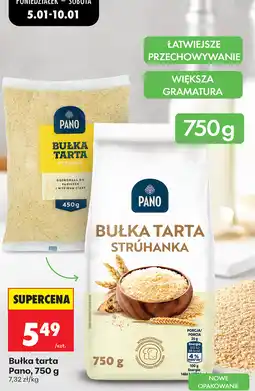 Biedronka Bułka tarta Pano oferta