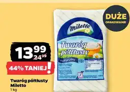 Netto Twaróg naturalny półtłusty Miletto oferta