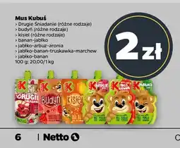 Netto Mus jabłko-banan Kubuś oferta