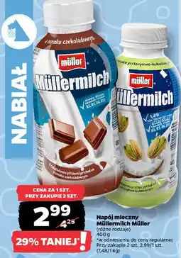 Netto Napój mleczny kokosowo-pistacjowy Mullermilch oferta