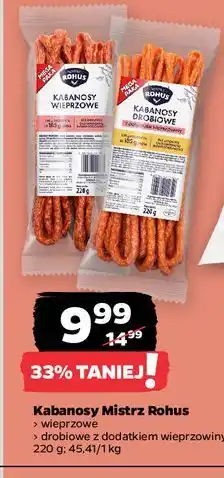 Netto Kabanosy wieprzowe Mistrz Rohus oferta