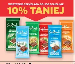 Netto Czekolada mleczna z nadzieniem toffi Sublime oferta