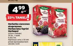 Netto Herbata malina z żurawiną Herbapol Herbaciany Ogród oferta