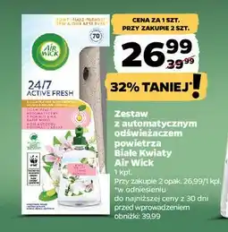 Netto Odświeżacz powietrza białe kwiaty jasmine Air Wick Active Fresh oferta